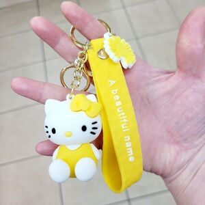 Brand New Yellow Hello Kitty Keychain